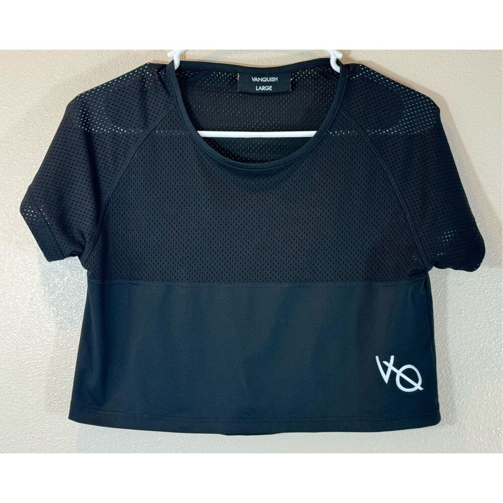 Black Mesh Short Sleeve Tee